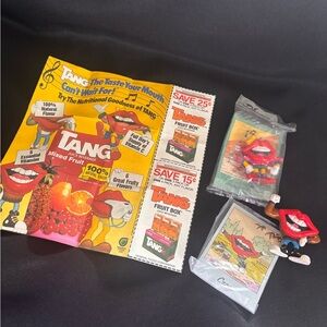 Vintage Tang figures and advertisement 1990’s